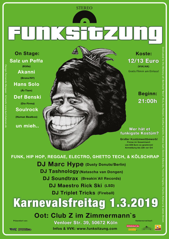 Funksitzung 2019 am Karnevalsfreitag 01.03. im Club Z im Zimmermann’s, Köln